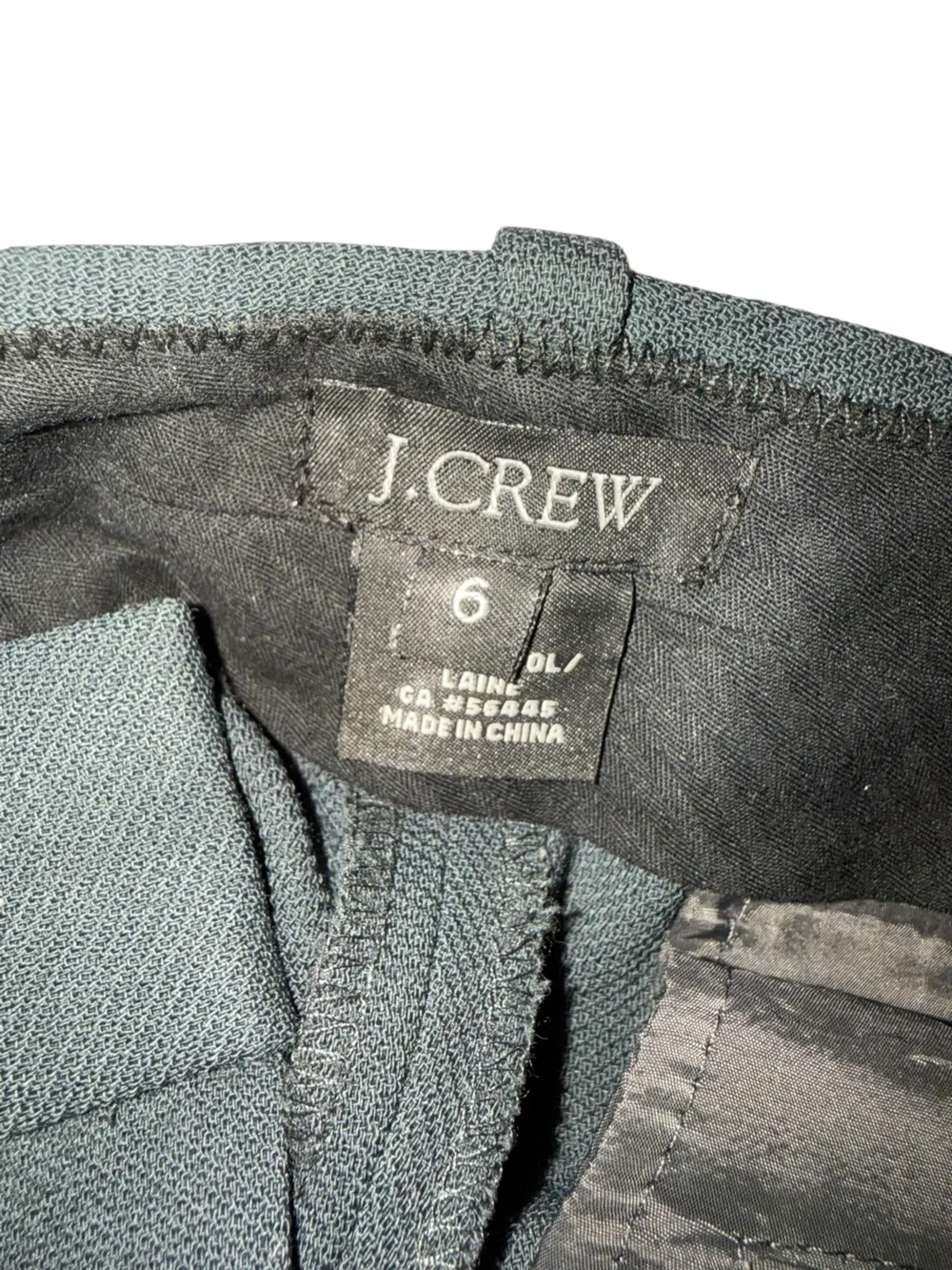 J.Crew Favorite Fit Wool Dress Pants Womens 6 28” Inseam Charcoal Like New